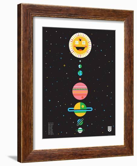 Wee Galaxy, Solar System-Wee Society-Framed Art Print