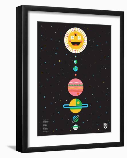 Wee Galaxy, Solar System-Wee Society-Framed Art Print