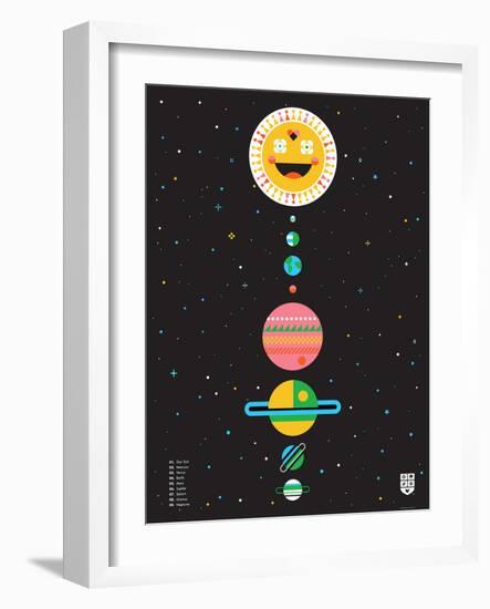 Wee Galaxy, Solar System-Wee Society-Framed Art Print