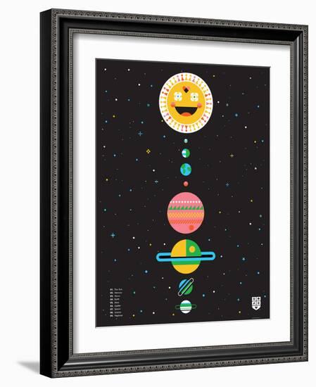 Wee Galaxy, Solar System-Wee Society-Framed Art Print