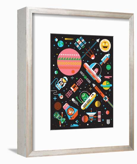 Wee Galaxy, Space Mania-Wee Society-Framed Art Print