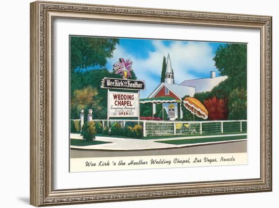 Wee Kirk o' the Heather Wedding Chapel, Las Vegas, Nevada-null-Framed Art Print