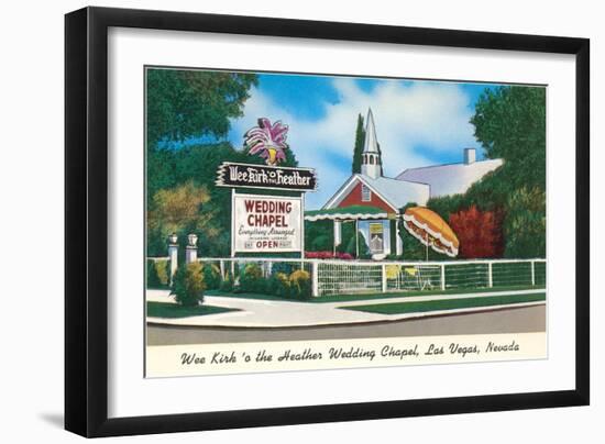 Wee Kirk o' the Heather Wedding Chapel, Las Vegas, Nevada-null-Framed Art Print