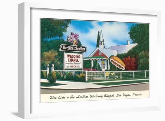 Wee Kirk o' the Heather Wedding Chapel, Las Vegas, Nevada-null-Framed Art Print