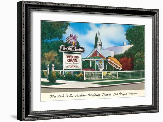 Wee Kirk o' the Heather Wedding Chapel, Las Vegas, Nevada-null-Framed Art Print