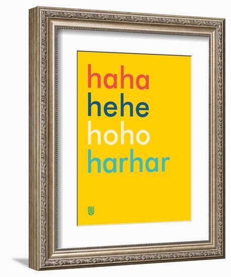 Wee Say, Haha-Wee Society-Framed Premium Giclee Print