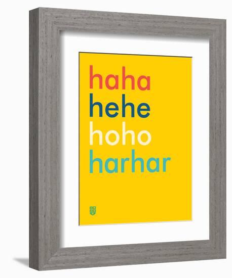 Wee Say, Haha-Wee Society-Framed Premium Giclee Print