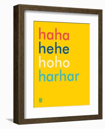 Wee Say, Haha-Wee Society-Framed Premium Giclee Print