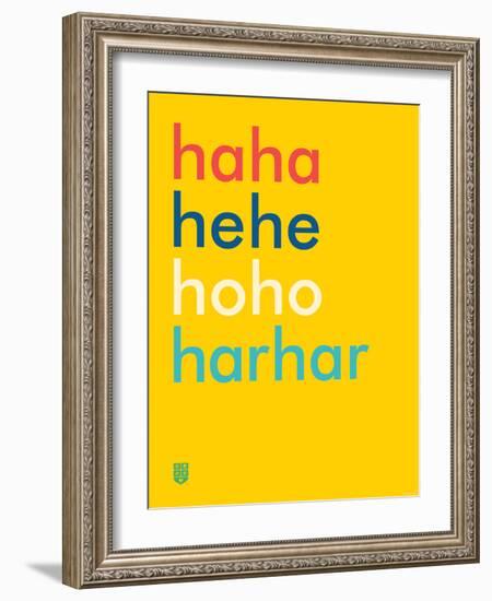 Wee Say, Haha-Wee Society-Framed Art Print