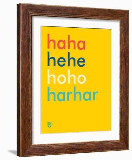 Wee Say, Haha-Wee Society-Framed Art Print