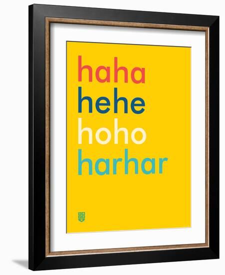 Wee Say, Haha-Wee Society-Framed Art Print