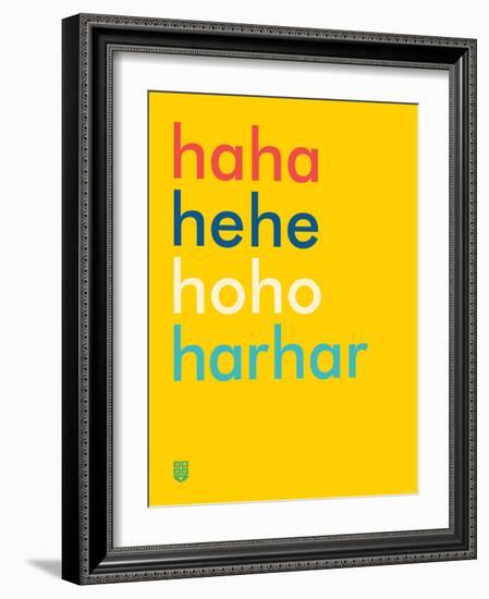 Wee Say, Haha-Wee Society-Framed Art Print