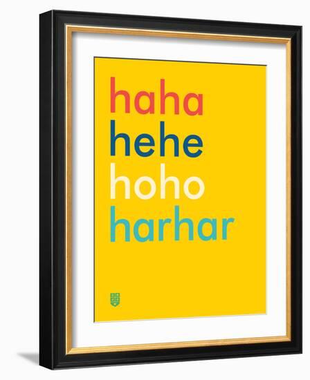 Wee Say, Haha-Wee Society-Framed Art Print