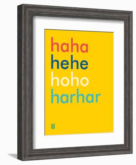 Wee Say, Haha-Wee Society-Framed Art Print