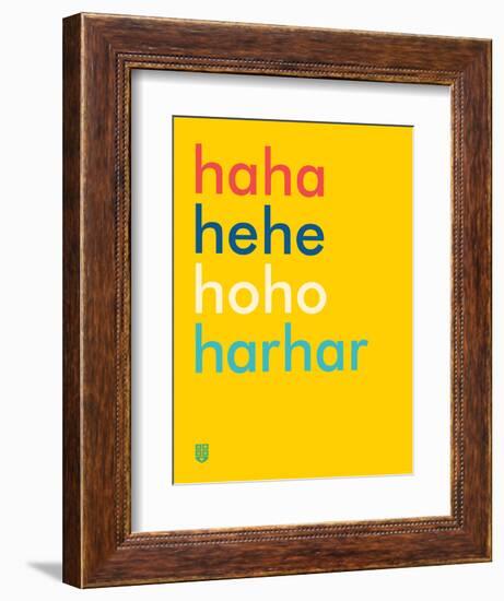 Wee Say, Haha-Wee Society-Framed Art Print