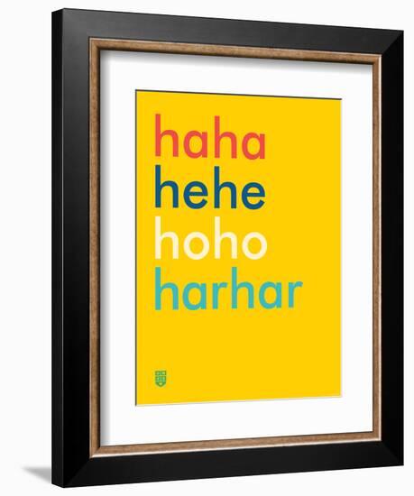 Wee Say, Haha-Wee Society-Framed Art Print