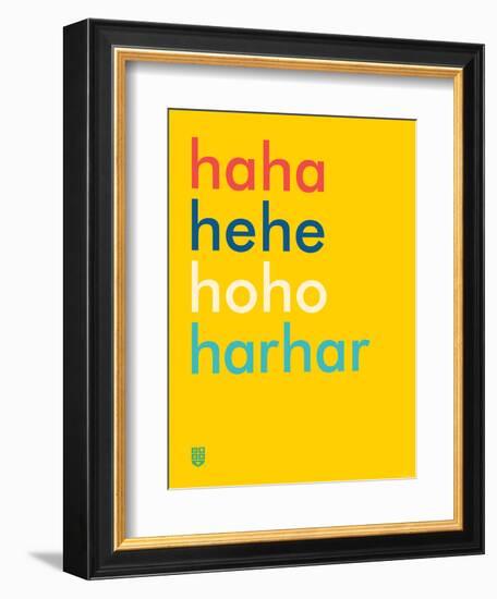 Wee Say, Haha-Wee Society-Framed Art Print