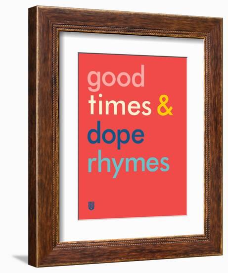 Wee Say, Rhyme Time-Wee Society-Framed Premium Giclee Print