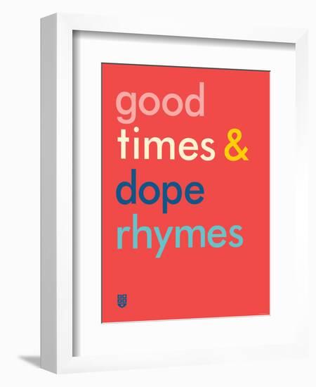 Wee Say, Rhyme Time-Wee Society-Framed Premium Giclee Print