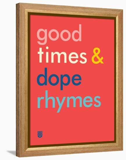 Wee Say, Rhyme Time-Wee Society-Framed Stretched Canvas