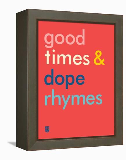Wee Say, Rhyme Time-Wee Society-Framed Stretched Canvas