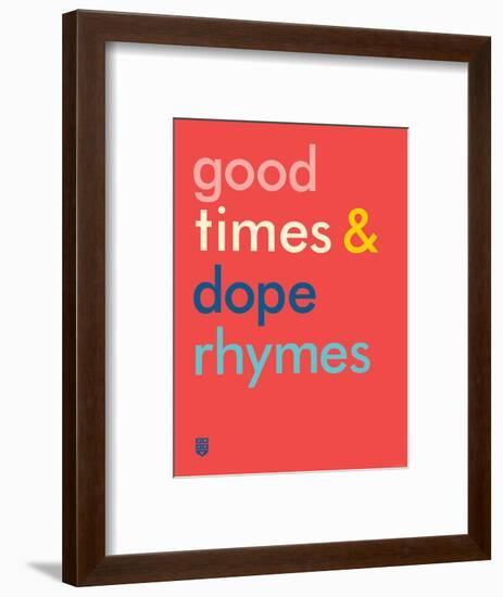 Wee Say, Rhyme Time-Wee Society-Framed Art Print