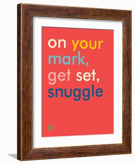 Wee Say, Snuggle-Wee Society-Framed Art Print