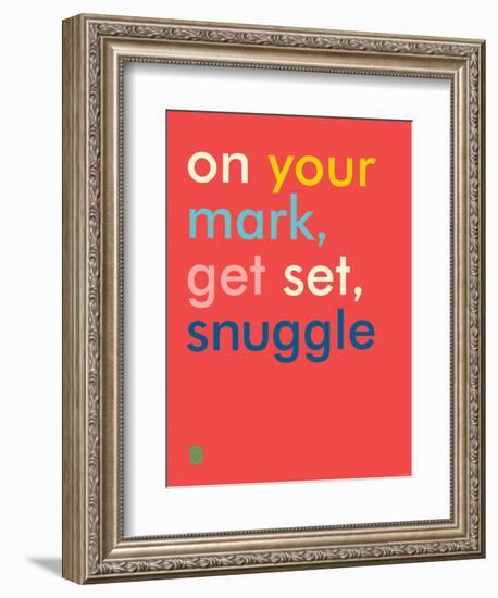 Wee Say, Snuggle-Wee Society-Framed Art Print