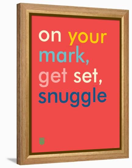 Wee Say, Snuggle-Wee Society-Framed Stretched Canvas