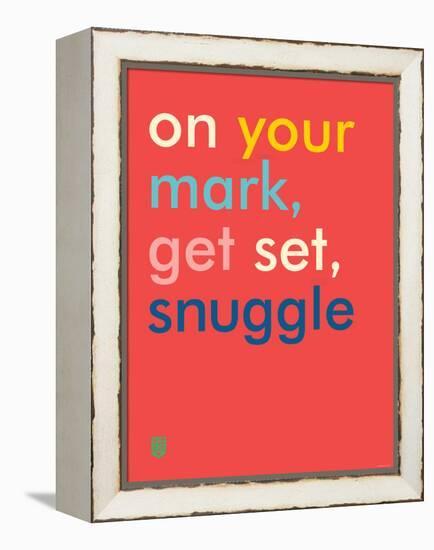 Wee Say, Snuggle-Wee Society-Framed Stretched Canvas