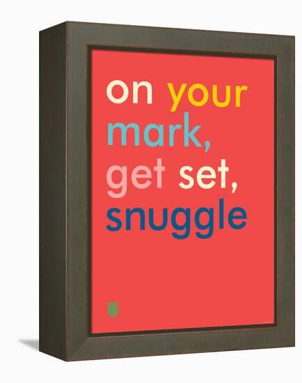 Wee Say, Snuggle-Wee Society-Framed Stretched Canvas