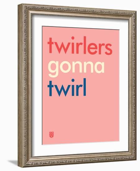 Wee Say, Twirl-Wee Society-Framed Art Print