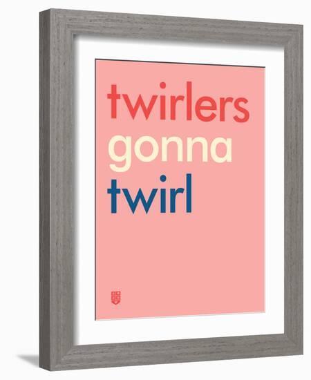 Wee Say, Twirl-Wee Society-Framed Art Print