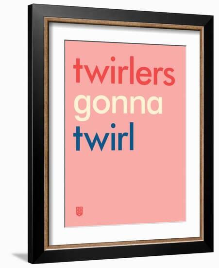 Wee Say, Twirl-Wee Society-Framed Art Print
