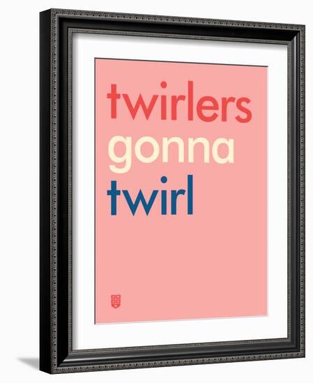 Wee Say, Twirl-Wee Society-Framed Art Print