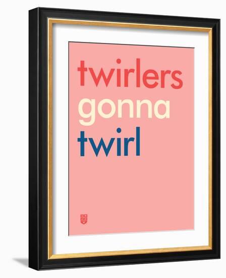 Wee Say, Twirl-Wee Society-Framed Art Print