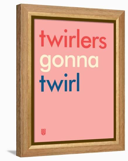 Wee Say, Twirl-Wee Society-Framed Stretched Canvas