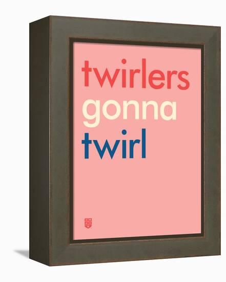 Wee Say, Twirl-Wee Society-Framed Stretched Canvas