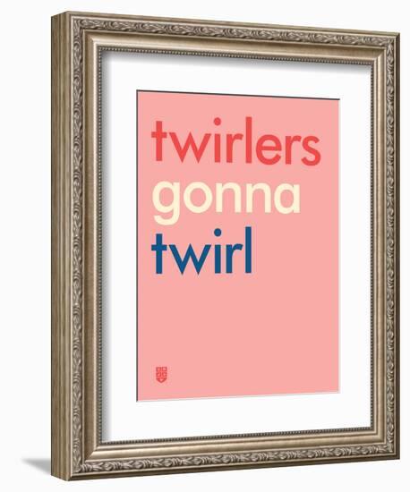 Wee Say, Twirl-Wee Society-Framed Art Print