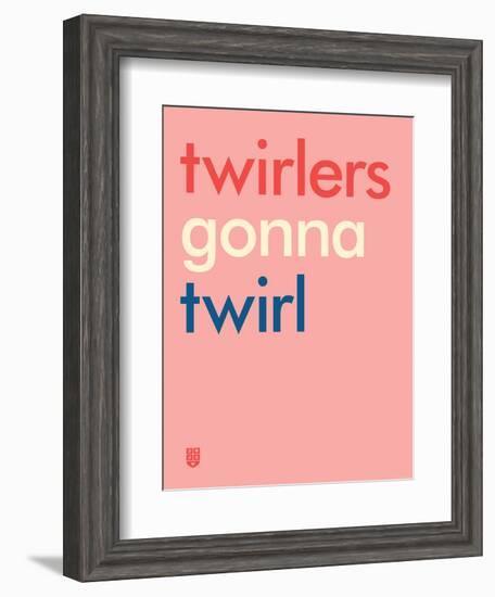 Wee Say, Twirl-Wee Society-Framed Art Print