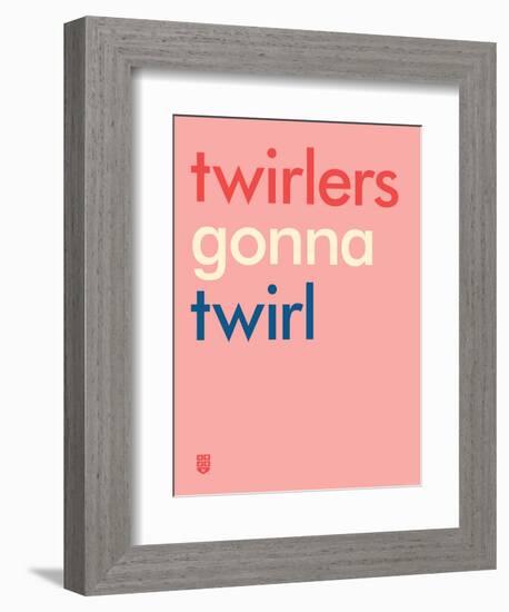 Wee Say, Twirl-Wee Society-Framed Art Print