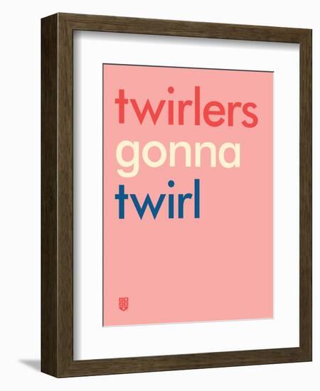 Wee Say, Twirl-Wee Society-Framed Art Print