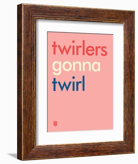 Wee Say, Twirl-Wee Society-Framed Art Print