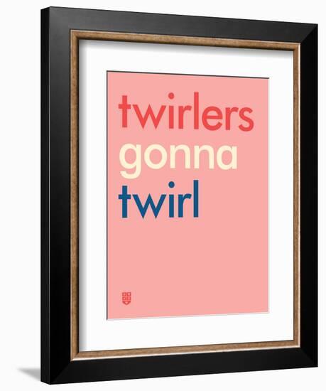 Wee Say, Twirl-Wee Society-Framed Art Print