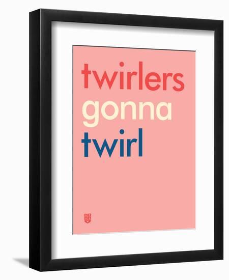 Wee Say, Twirl-Wee Society-Framed Art Print