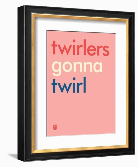 Wee Say, Twirl-Wee Society-Framed Art Print