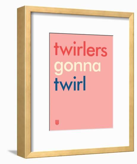 Wee Say, Twirl-Wee Society-Framed Art Print