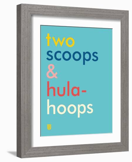 Wee Say, Two Scoops-Wee Society-Framed Art Print