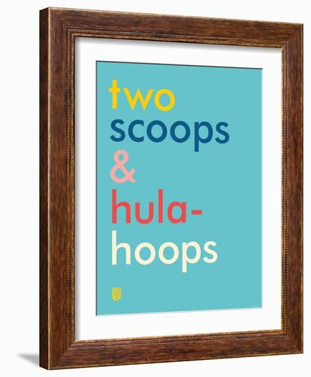 Wee Say, Two Scoops-Wee Society-Framed Art Print