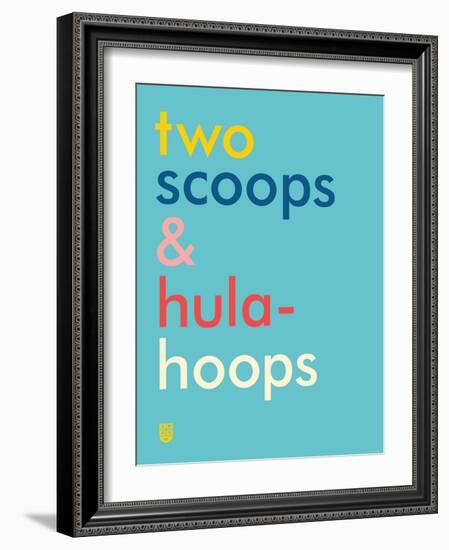 Wee Say, Two Scoops-Wee Society-Framed Art Print